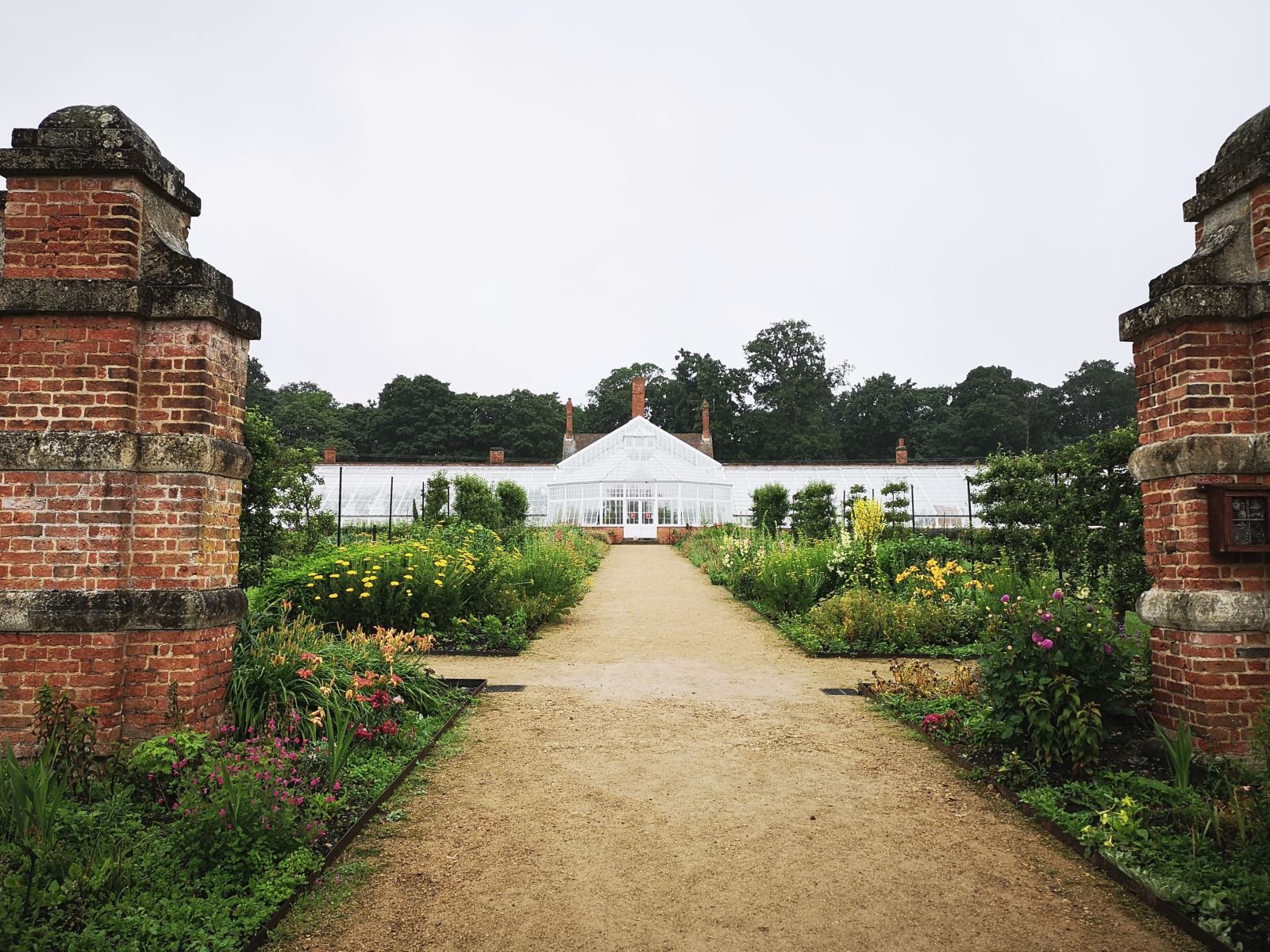 The walled garden at Clumber Park, Nottinghamshire. 